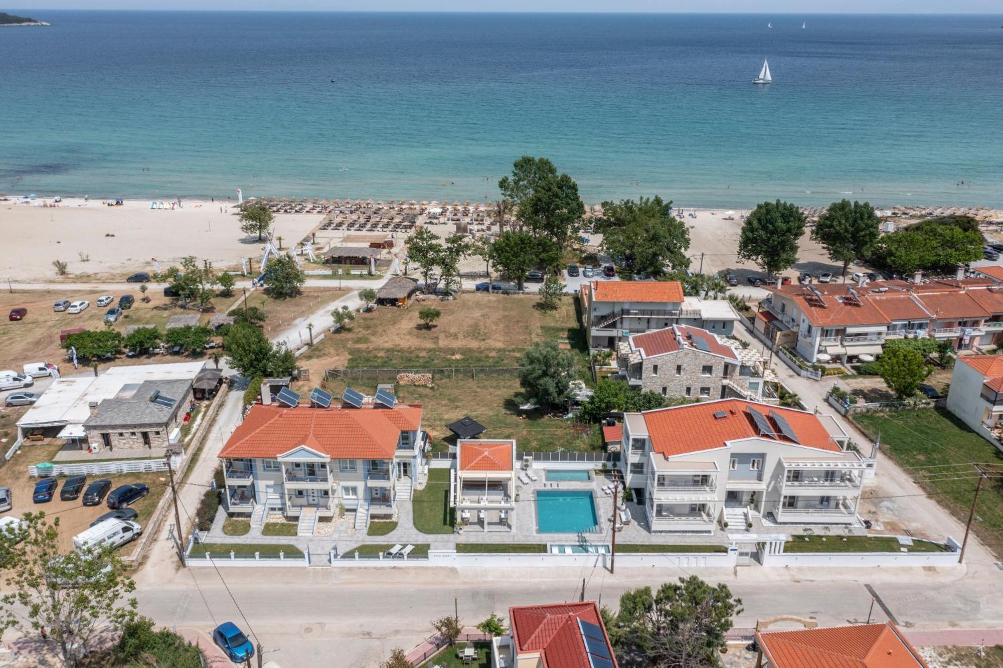 Hotel Sole e Mare Chrisi Ammoudia Esterno foto